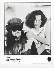 Ministry 1989 original 8x10 photo heavy metal band Sire Records promotional