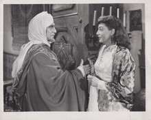 Outpost in Morocco 1949 original 8x10 photo Marie Windsor with man at door
