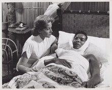 Odongo 1956 original 8x10 photo Errol John in bed Rhonda Fleming by his side
