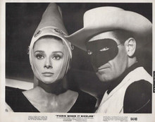 Paris When it Sizzles original 8x10 photo William Holden masked Audrey Hepburn