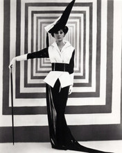 Audrey Hepburn striking in stylish outfit holding cane My Fair Lady 8x10 photo