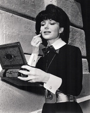 Francine York holds lipstick as Lydia Limpit henchwoman 1966 Batman 8x10 photo