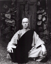 David Carradine in Shaolin robes in meditating pose Kung Fu 8x10 inch photo