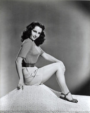 Elizabeth Taylor MGM 1947 with flirty smile in short skirt & sweater 8x10 photo