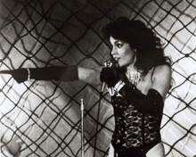 Apollonia Kotero in black basque on stage 1984 Purple Rain 8x10 inch photo