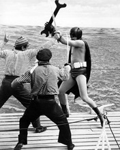 Batman TV Adam West tethered at foot in duel with pirates at sea 8x10 photo