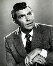 Andy Griffith formal portrait in suit and tie 1960's era 8x10 inch photo