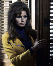 Raquel Welch 1967 in yellow zip jacket from Fathom 8x10 inch photo