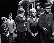 Lost in Space The Robinson family & Major Don outside The Chariot 8x10 photo