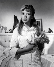 Hayley Mills in robe holding doll 1964 The Chalk Garden 8x10 inch photo