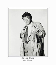 Peter Falk as Columbo classic pose in raincoat 8x10 photo