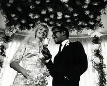 Sammy Davis Jr. and May Britt on wedding day 1960 8x10 inch photo