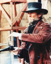 Clint Eastwood Preacher takes aim with Remington 1858 Pale Rider 8x10 photo