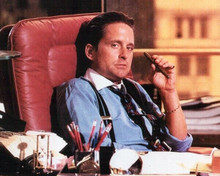 Michael Douglas Greed is Good as Gordon Gekko Wall Street 8x10 inch photo