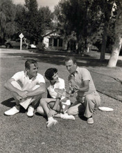 Randolph Scott Claudette Colbert Jimmy Durante in Palm Springs 8x10 inch photo