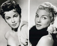 Lana Turner two images one as a brunette & other as blonde 8x10 inch photo