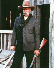 Sam Elliott in jacket & hat holding rifle The Desperate Trail 1994 8x10 photo