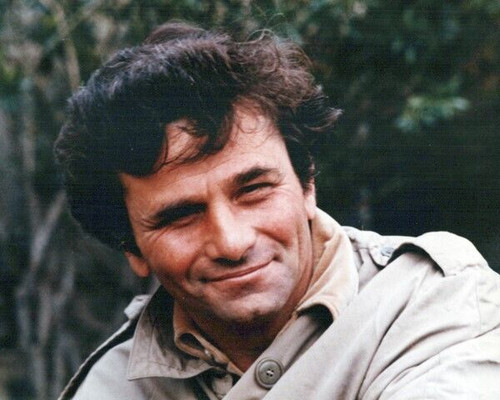 Peter Falk 1976 promotes Woman Under The Influence in Columbo coat 8x10 ...