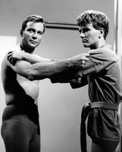 Star Trek Charlie X 1966 William Shatner Robert Walker Jr fight 8x10 photo