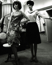 Natalie Wood 1960's era trying on wardrobe for movie 8x10 inch photo
