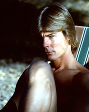 Jan Michael Vincent moody young pose early 1970's bare chest 8x10 real photo