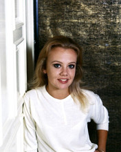 Hayley Mills circa 1967 in white sweater smiling pose 8x10 inch real photo
