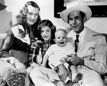 Hank Williams legendar country star with wife and family 8x10 inch real photo