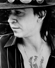 Stevie Ray Vaughan cool pose showing his tattoo 8x10 inch real photo