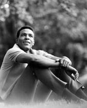 Marvin Gaye Prince of Motown smiling pose sitting on grass 1960's 8x10 photo