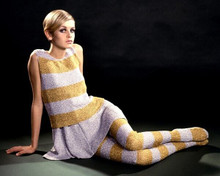 Twiggy in 1960's fashion pose British legendary model 8x10 inch real photo