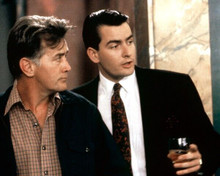 Wall Street Martin Sheen & Charlie Sheen 8x10 inch photo