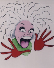 Phyllis Diller vintage 8x10 inch photo classic 1960's caracature artwork