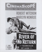 Robert Mitchum Marilyn Monroe River of No Return poster art vintage 8x10 photo