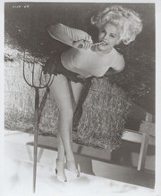 Cleo Moore vintage 8x10 inch photo blonde bombshell 1950's style pin-up