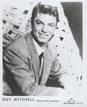 Guy Mitchell 1950's crooner publicity portrait vintage 8x10 inch photo