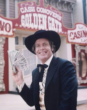Doug McClure fans out playing cards Barbary Coast TV series vintage 8x10 photo