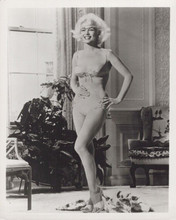 Marilyn Monroe vintage 8x10 inch photo posing in bikini on film set smiling