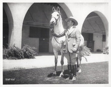 Tim McCoy B western star with his horse Sheik vintage 8x10 inch photo