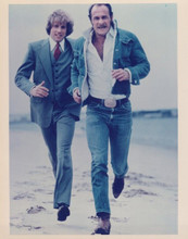 Simon and Simon Gerald McRaney Jameson Parker run on beach vintage 8x10 photo