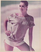 Brooke Shields 1980's vintage 8x10 inch photo modelling on beach