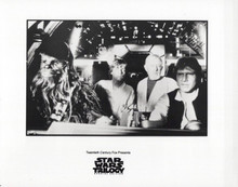 Star Wars Trilogy 8x10 inch photo Ford Hamill Guinness Chewbacca in Falcon