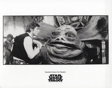 Star Wars Trilogy 8x10 inch photo Harrison Ford Chewbacca Jabba The Hutt