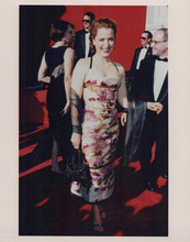 Gillian Anderson poses on red carpet at Emmy Awards 1990's vintage 8x10 photo