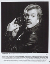 Keifer Sutherland 1989 vintage 8x10 inch photo holding gun from Renegades