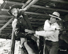 The Big Country Gregory Peck lands a punch on Chuck Connors 8x10 inch photo