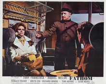 Fathom 1967 Clive Revill & deadly watch Raquel Welch Richard Briers 8x10 photo
