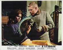 Fathom 1967 Raquel Welch & Clive Revill in scene 8x10 inch photo