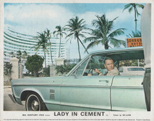 Frank Sinatra at wheel of 1963 Chevrolet Impala from Lady in Cement 8x10 photo