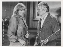 Dynasty 1981 John Forsythe playing pool Linda Evans watching 8x10 inch photo