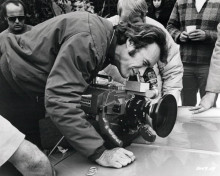 Breezy 1973 director Clint Eastwood studies camera angle on set 8x10 inch photo